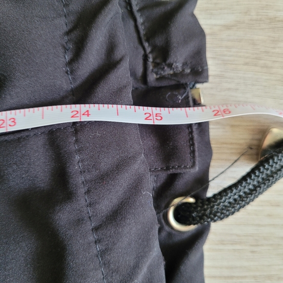 Giorgio Vitalie Wind Breaker Outdoor Furlined Detachable Hood Black Jacket XS - Picture 10 of 10